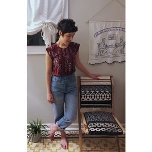 Madewell Silk Floral Top